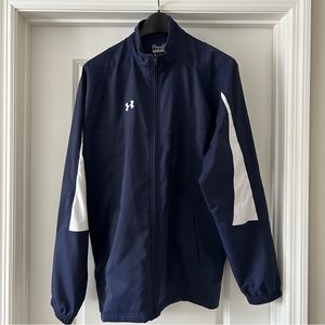 Men’s under armor navy blue zip up jacket